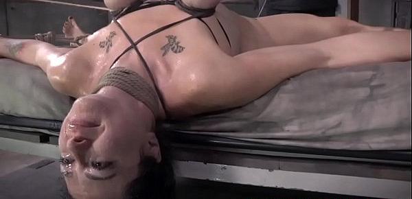  Tied up bondage sub Siouxsie Q tickled